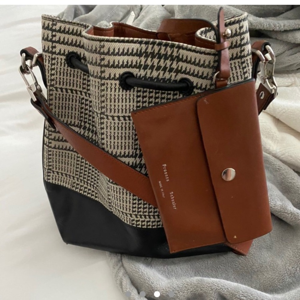 Proenza Schouler Houndstooth bucket bag